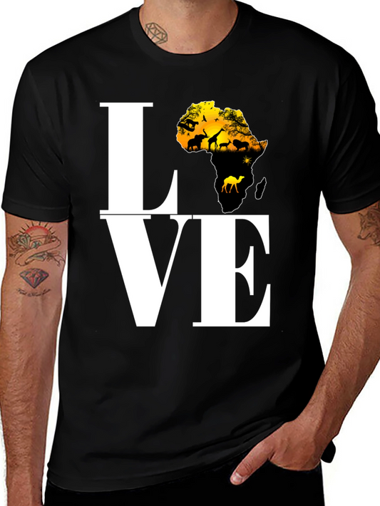 Africa Love T-Shirt - Black