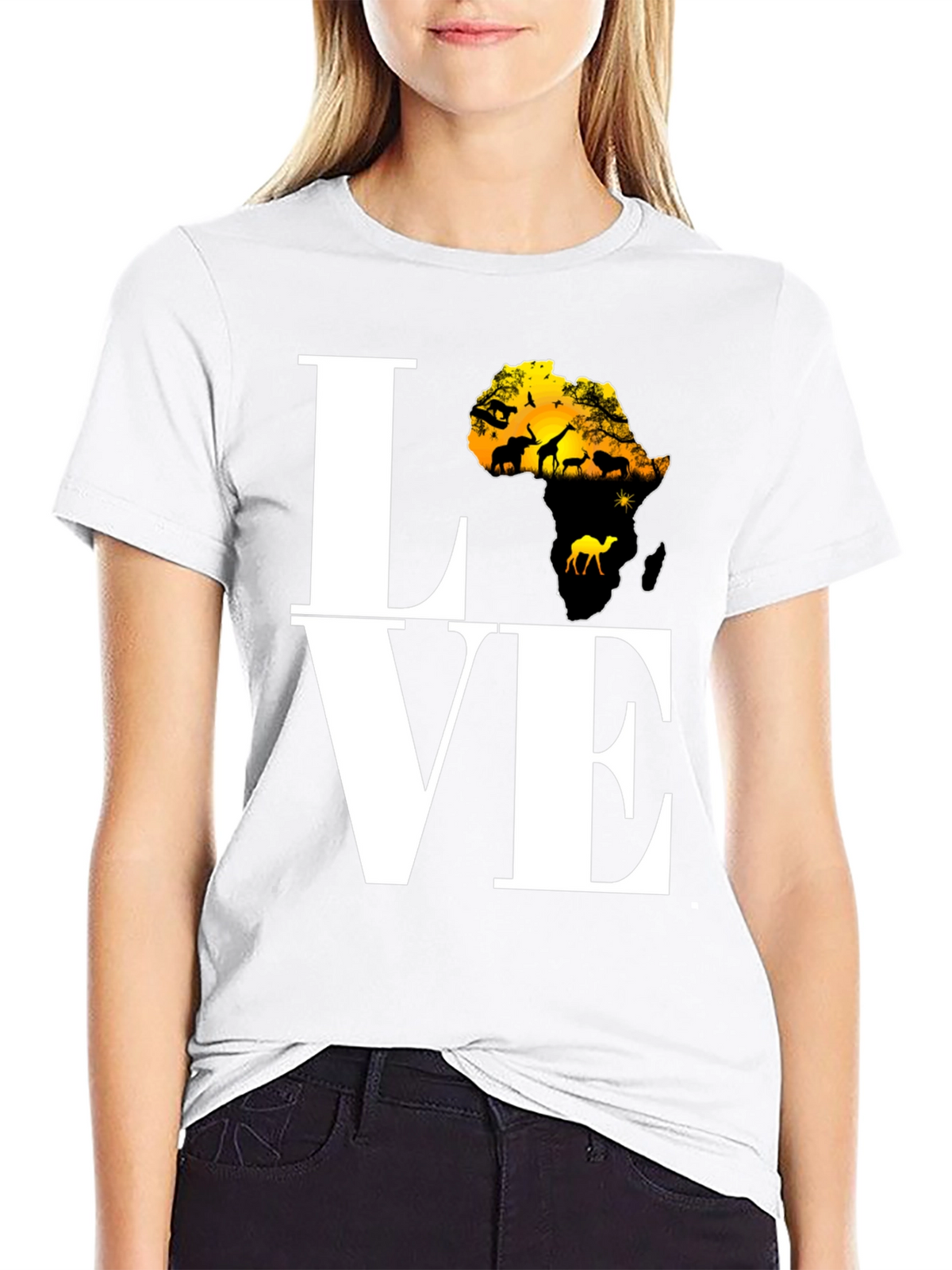 Africa Love T-Shirt - Black