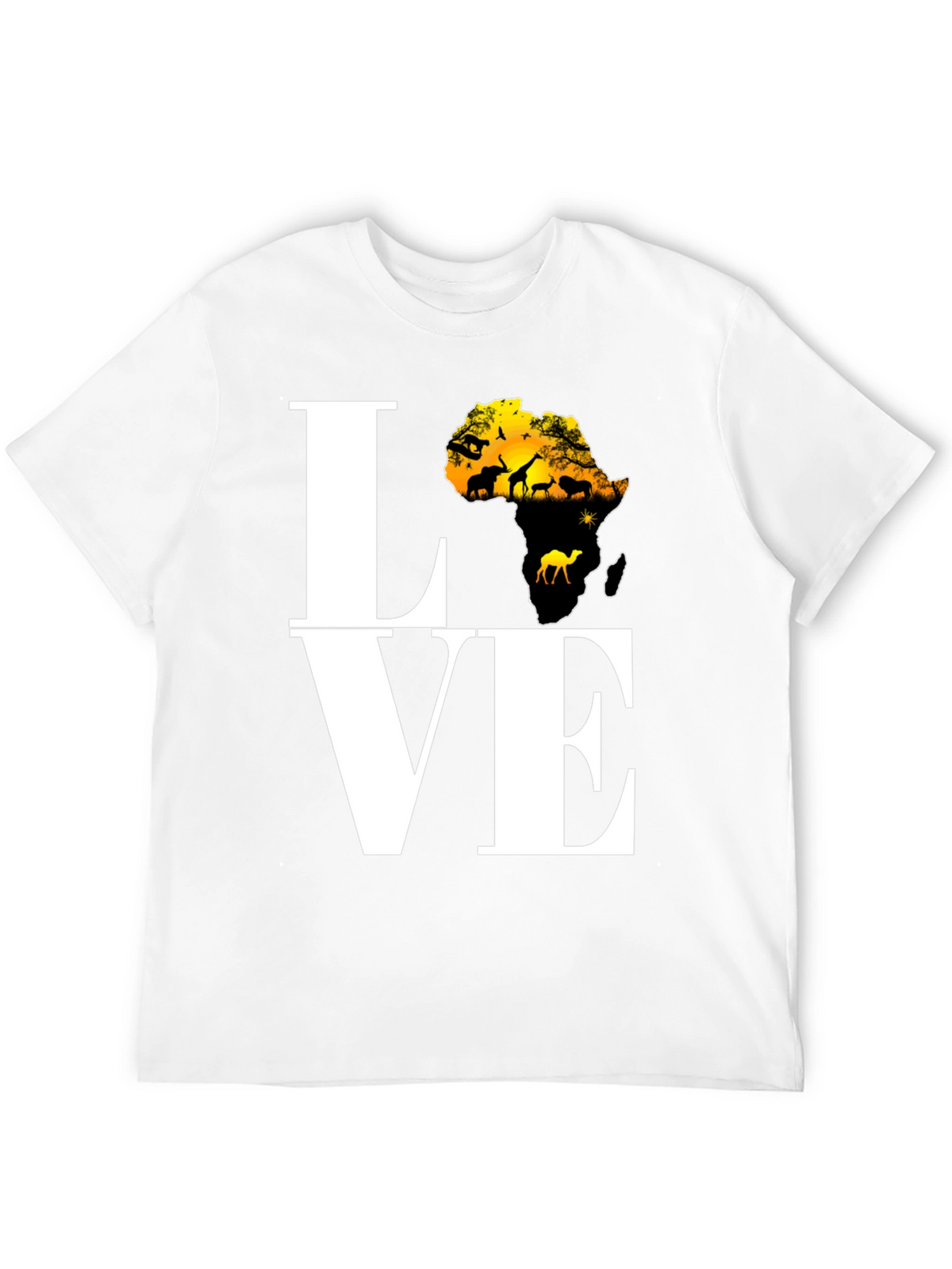Africa Love T-Shirt - Black