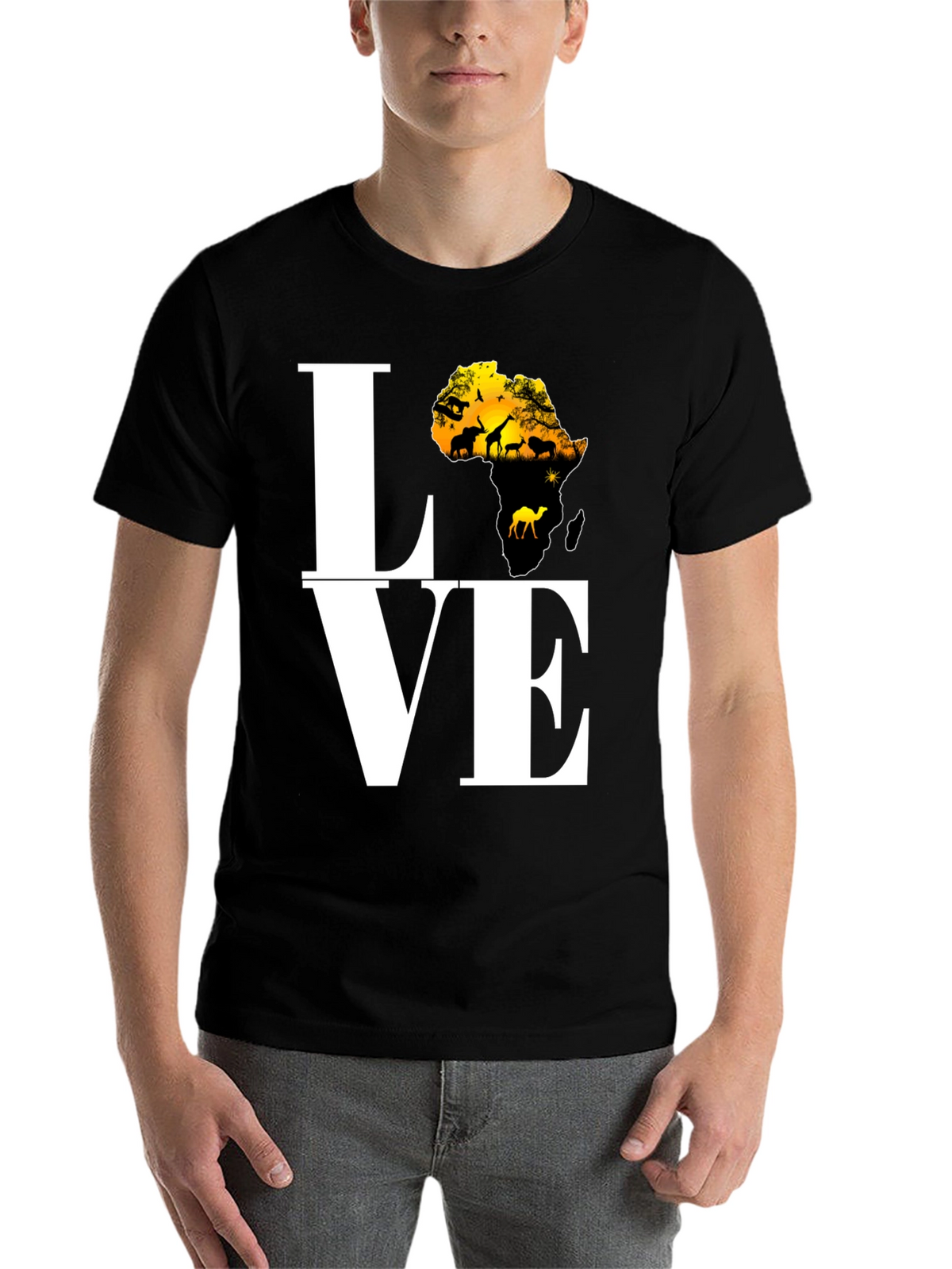 Africa Love T-Shirt - Black