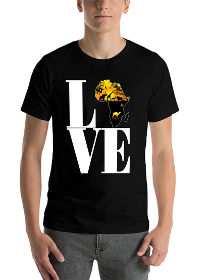 Africa Love T-Shirt - Black