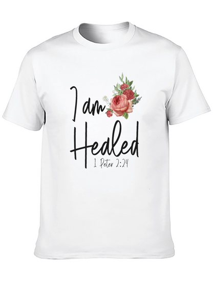 I Am Healed Floral T-Shirt