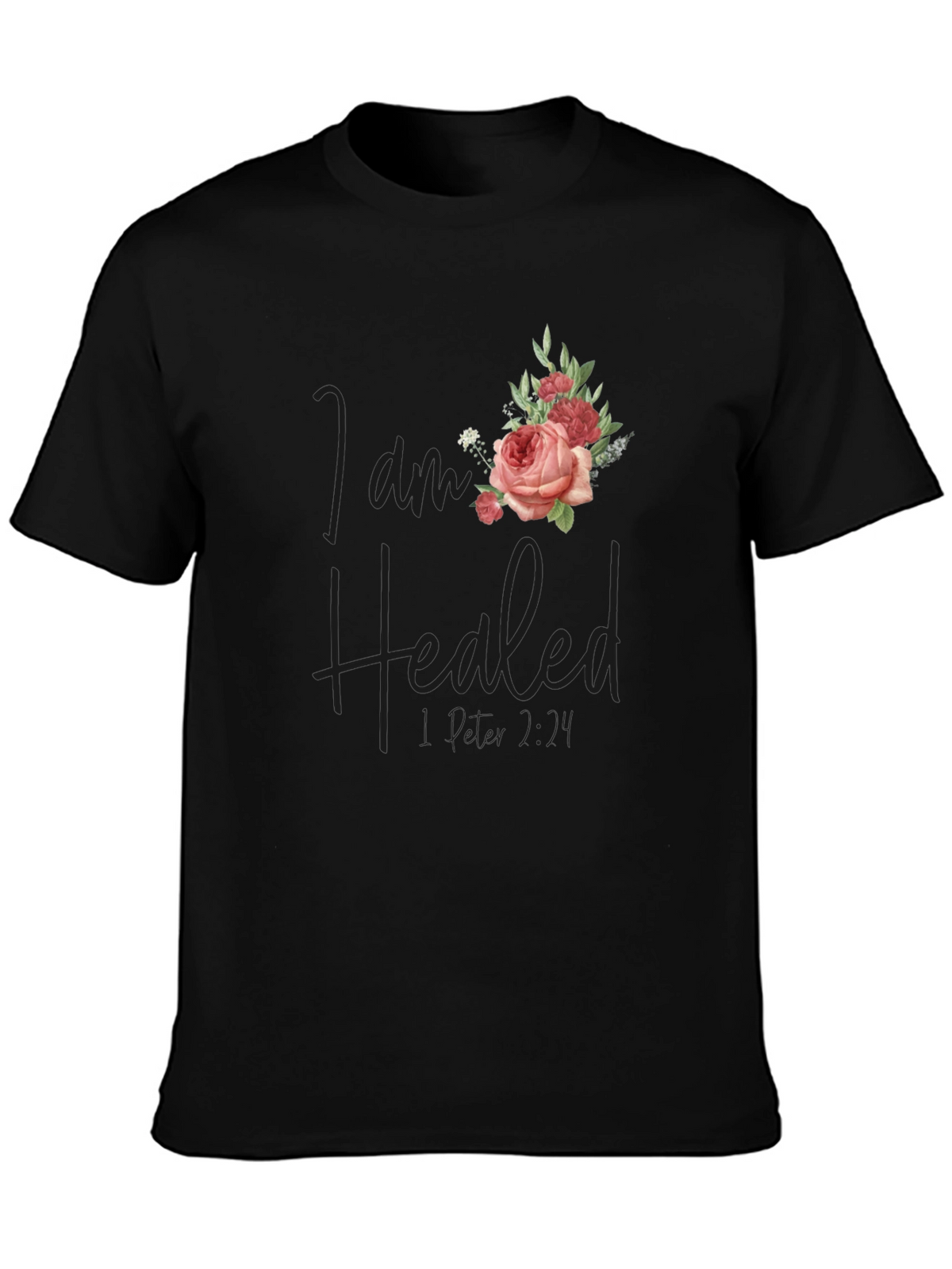 I Am Healed Floral T-Shirt