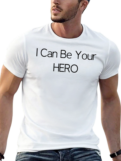 I Can Be Your Hero Black Tee