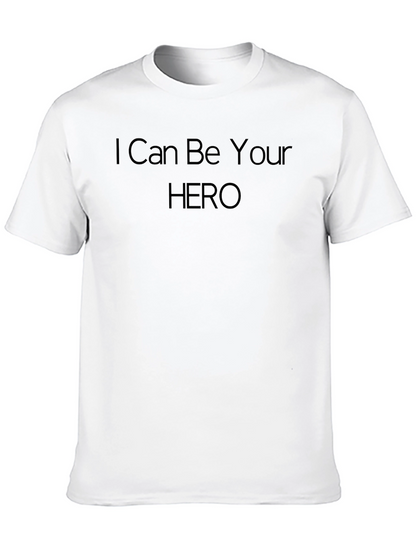 I Can Be Your Hero Black Tee