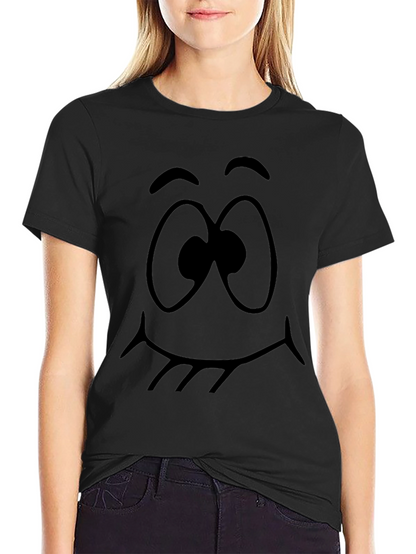 Funny Face Graphic Tee - Black