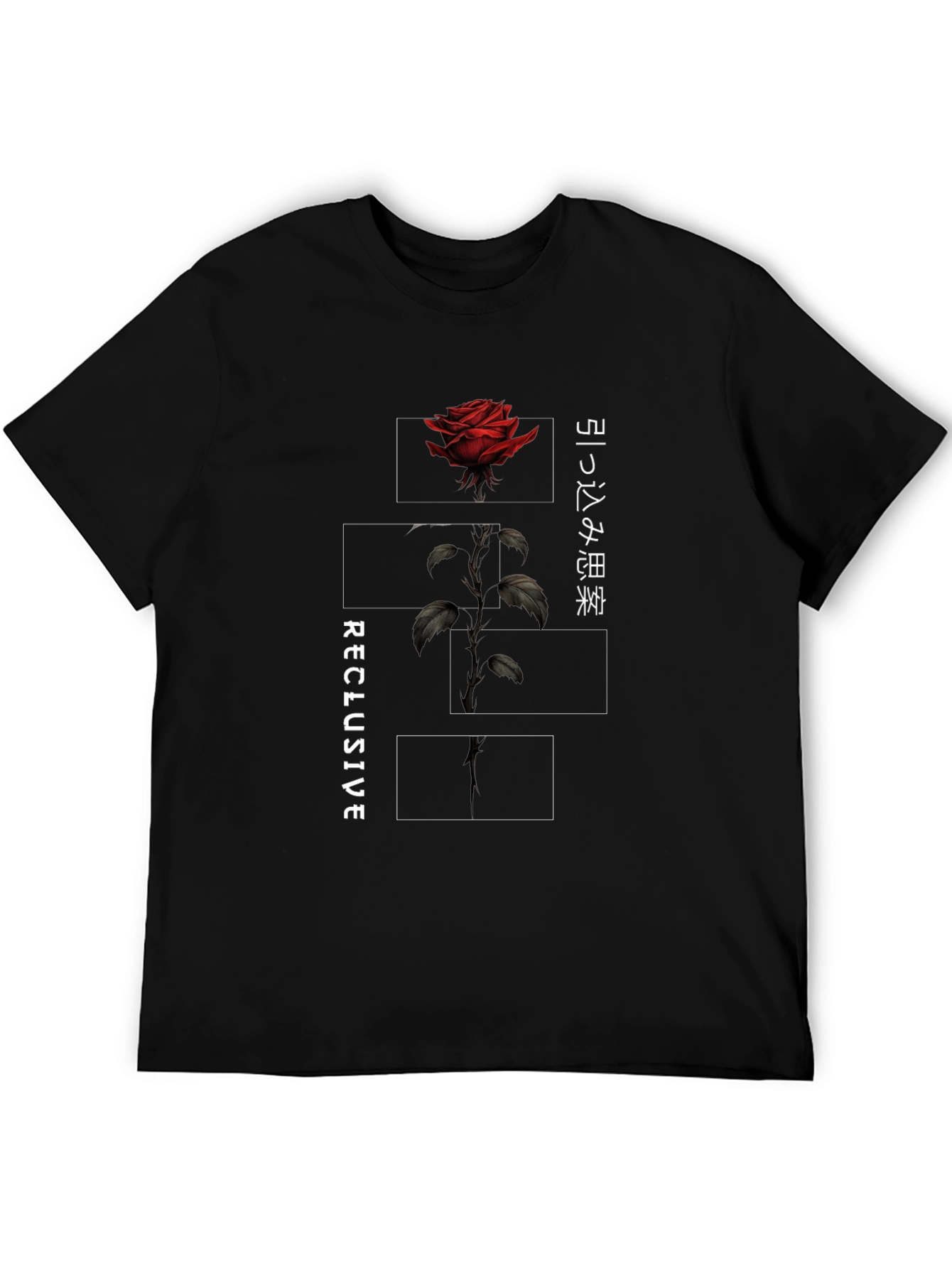 Reclusive Rose Graphic Tee - Black