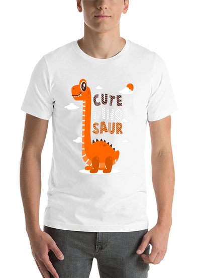Cute Dino-Saur Black Graphic T-Shirt