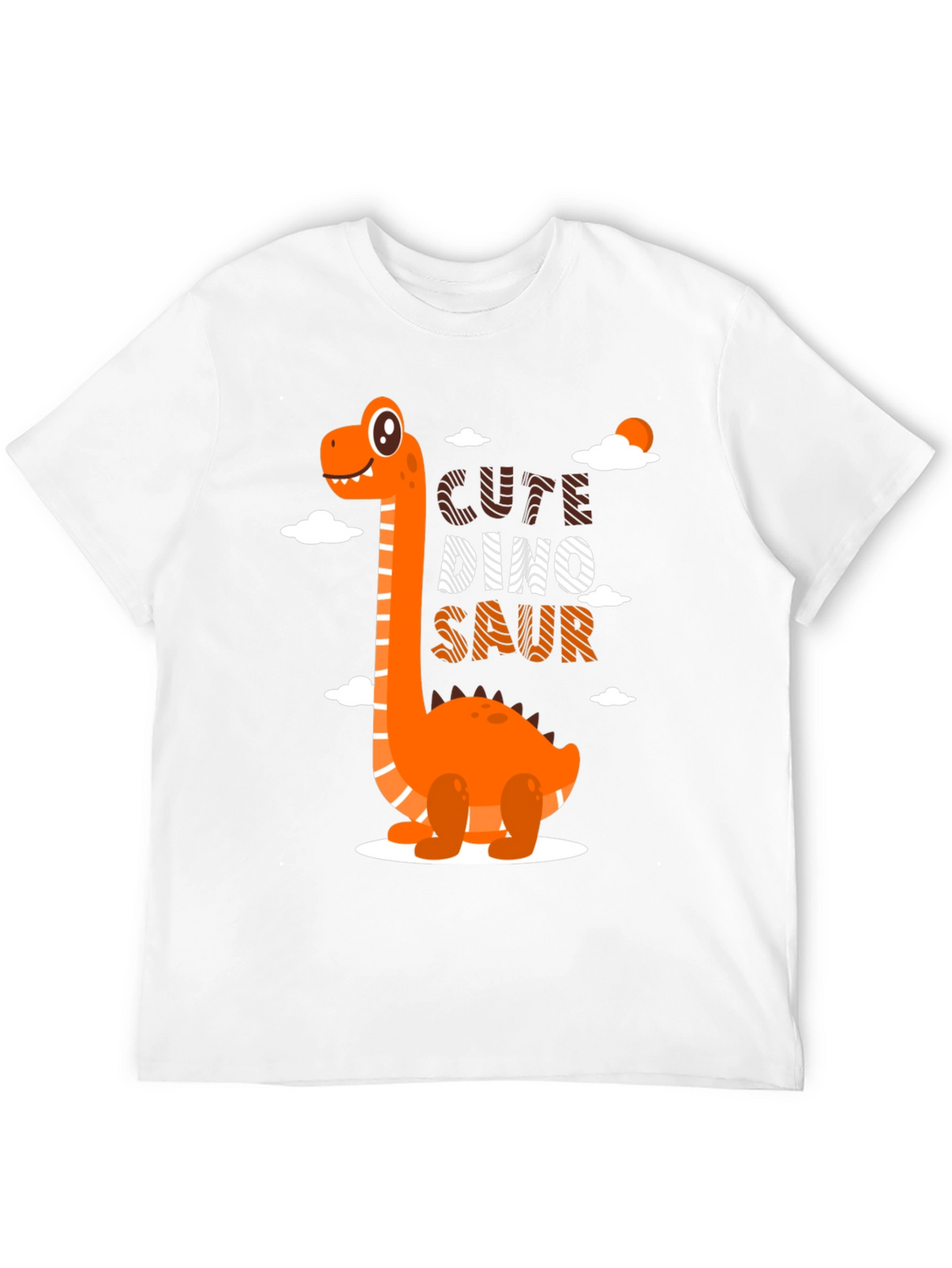 Cute Dino-Saur Black Graphic T-Shirt