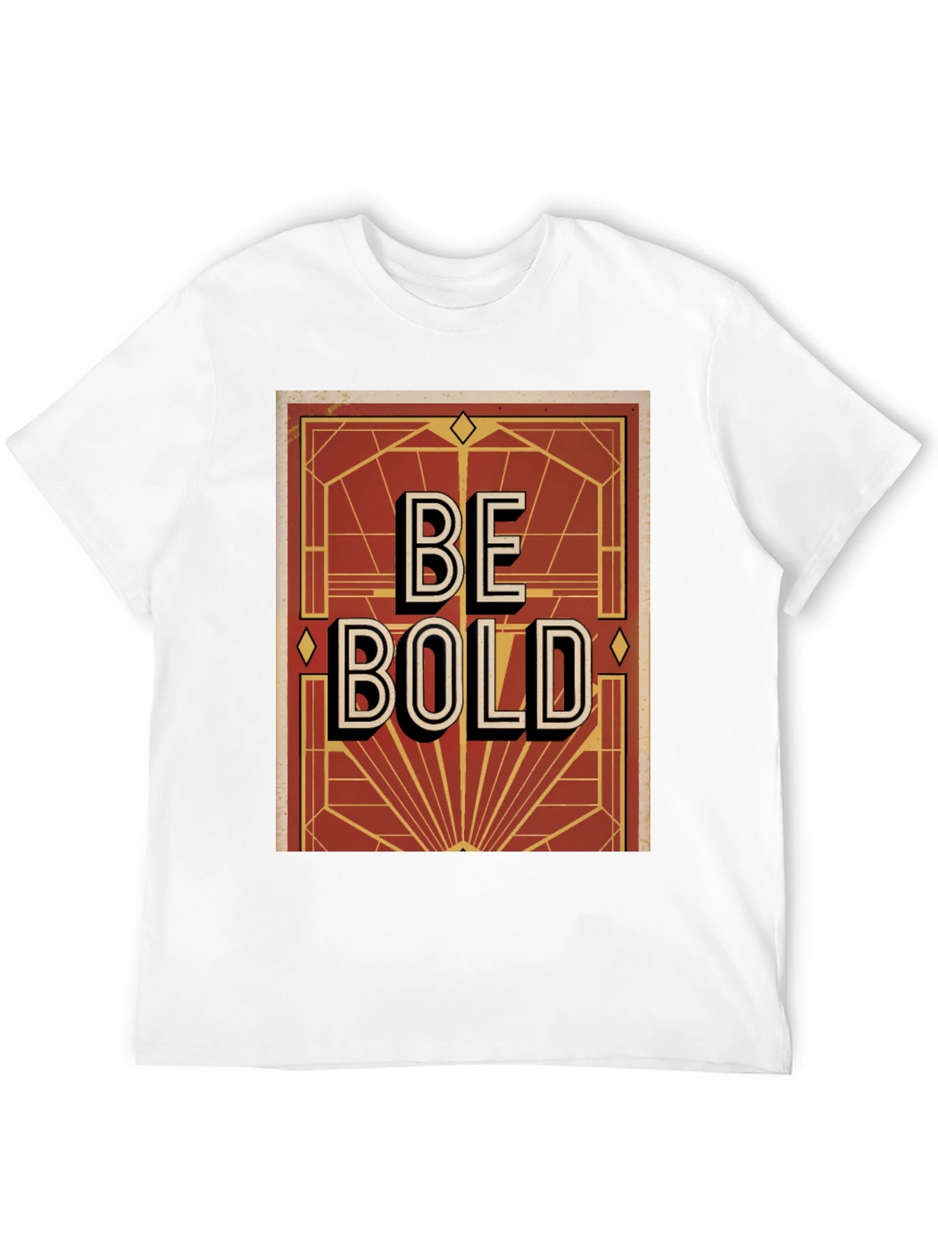 Be Bold Graphic Print Mens T-Shirt