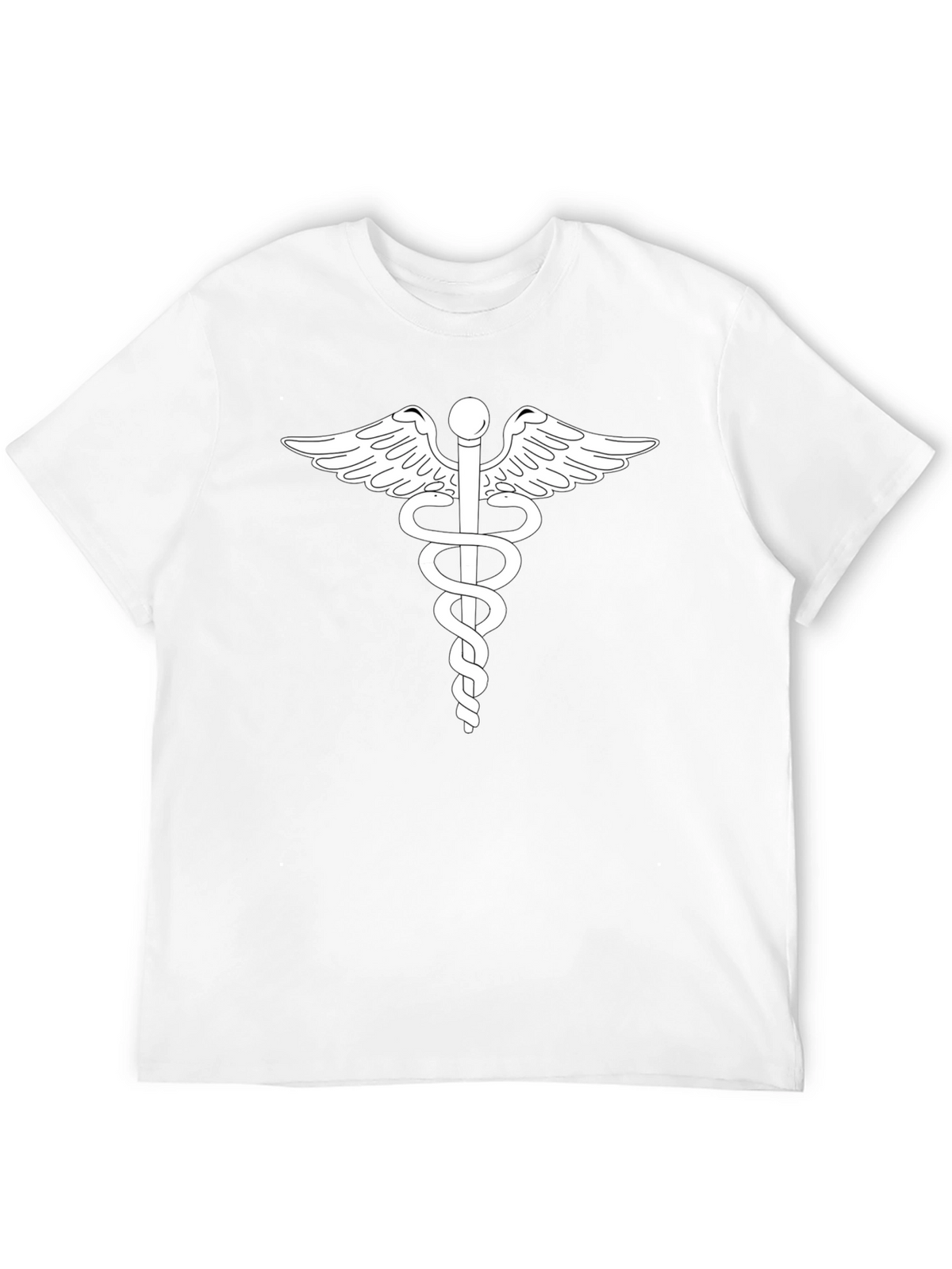 Caduceus Graphic T-Shirt - Classic Medical Symbol Tee