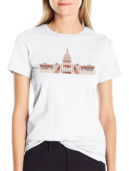 US Capitol Building Graphic Tee - Black