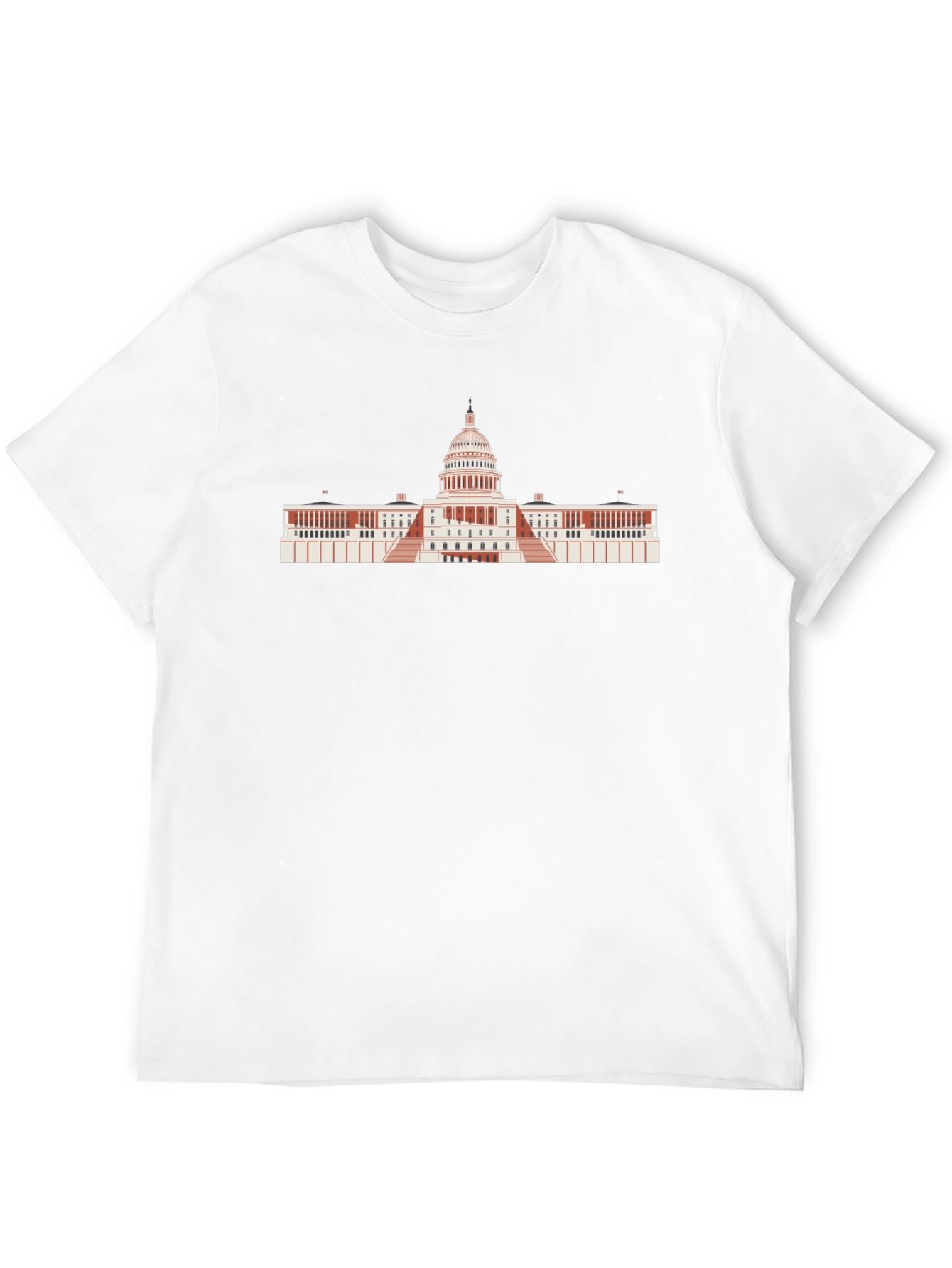 US Capitol Building Graphic Tee - Black