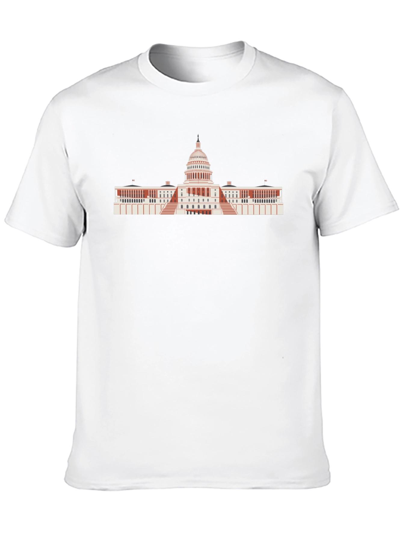 US Capitol Building Graphic Tee - Black