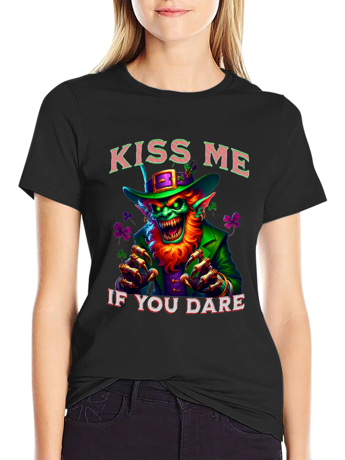 Kiss Me If You Dare St. Patricks Day T-Shirt