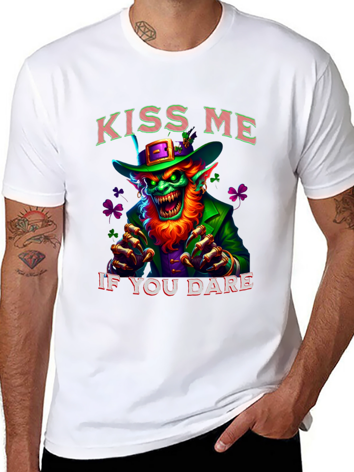 Kiss Me If You Dare St. Patricks Day T-Shirt