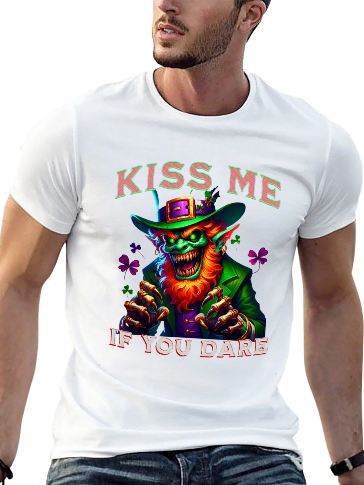 Kiss Me If You Dare St. Patricks Day T-Shirt