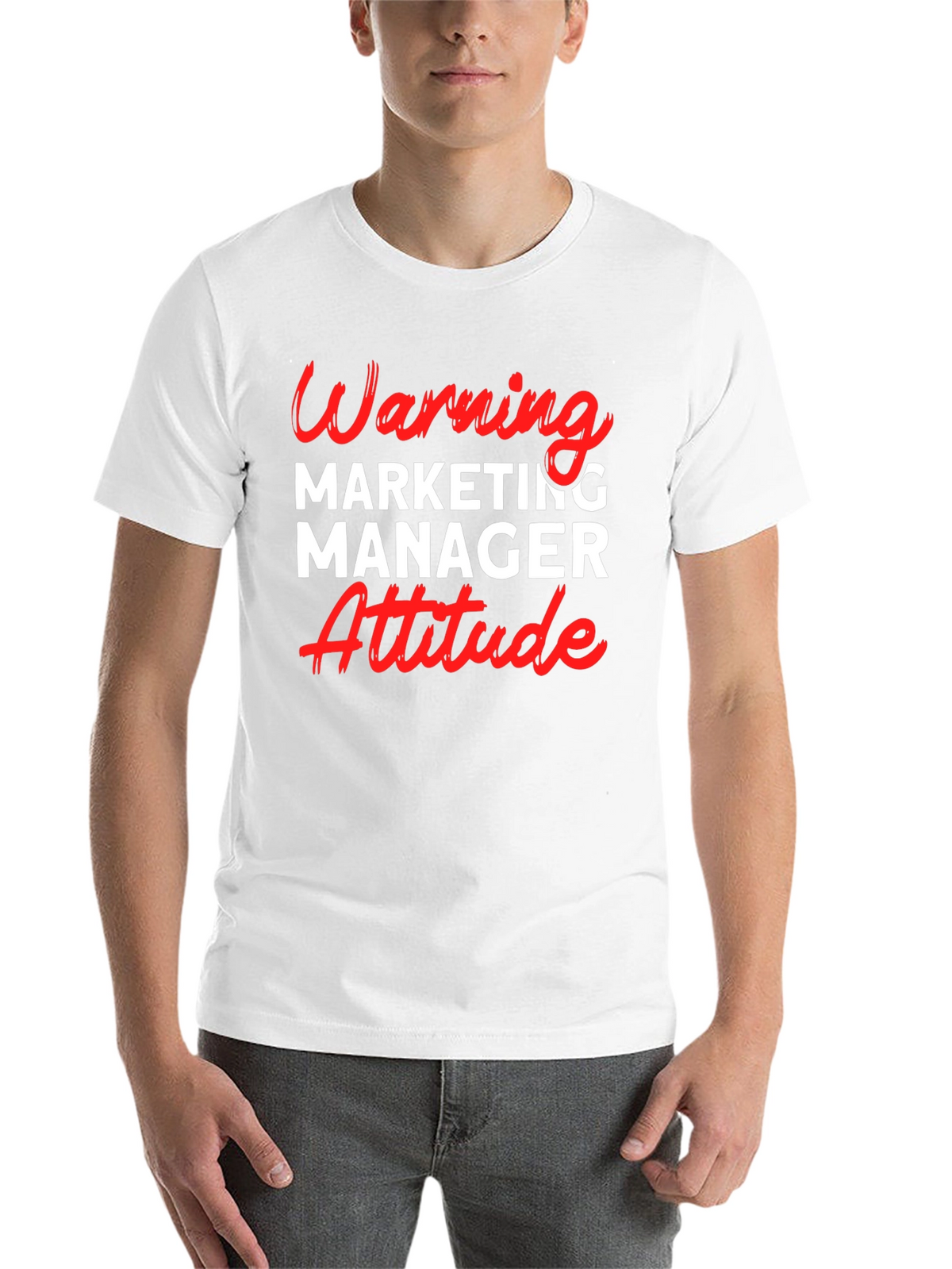Warning Marketing Manager Attitude T-Shirt