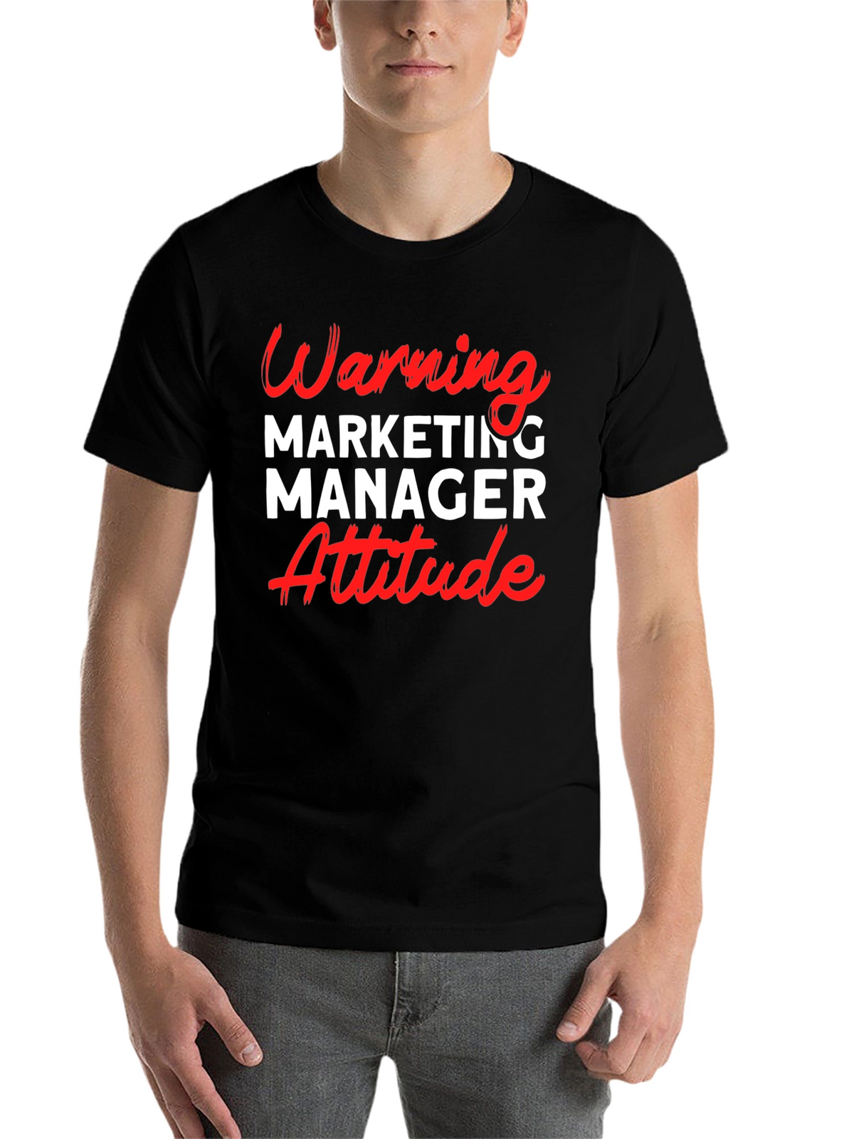 Warning Marketing Manager Attitude T-Shirt