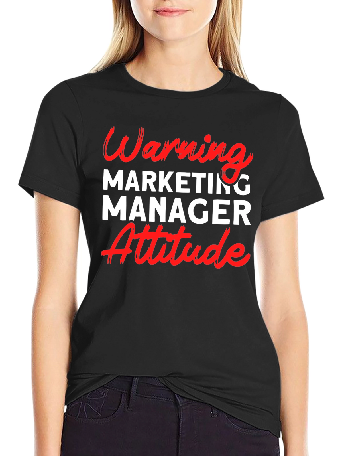 Warning Marketing Manager Attitude T-Shirt