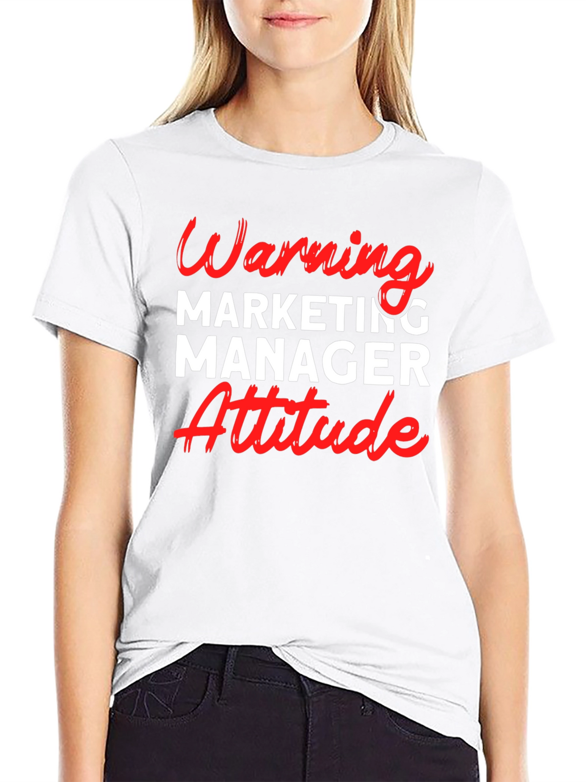 Warning Marketing Manager Attitude T-Shirt