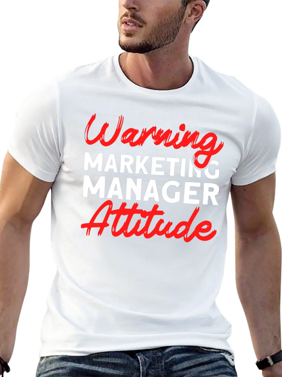 Warning Marketing Manager Attitude T-Shirt