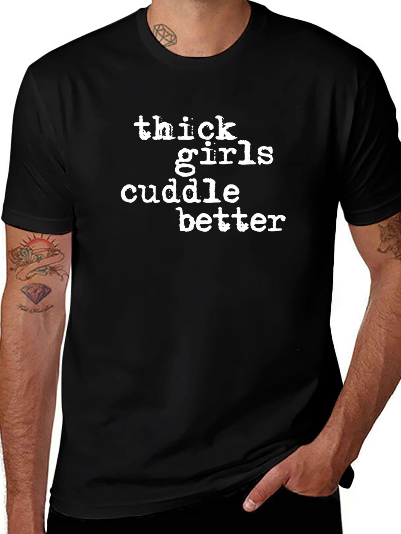 Thick Girls Cuddle Better Graphic Tee