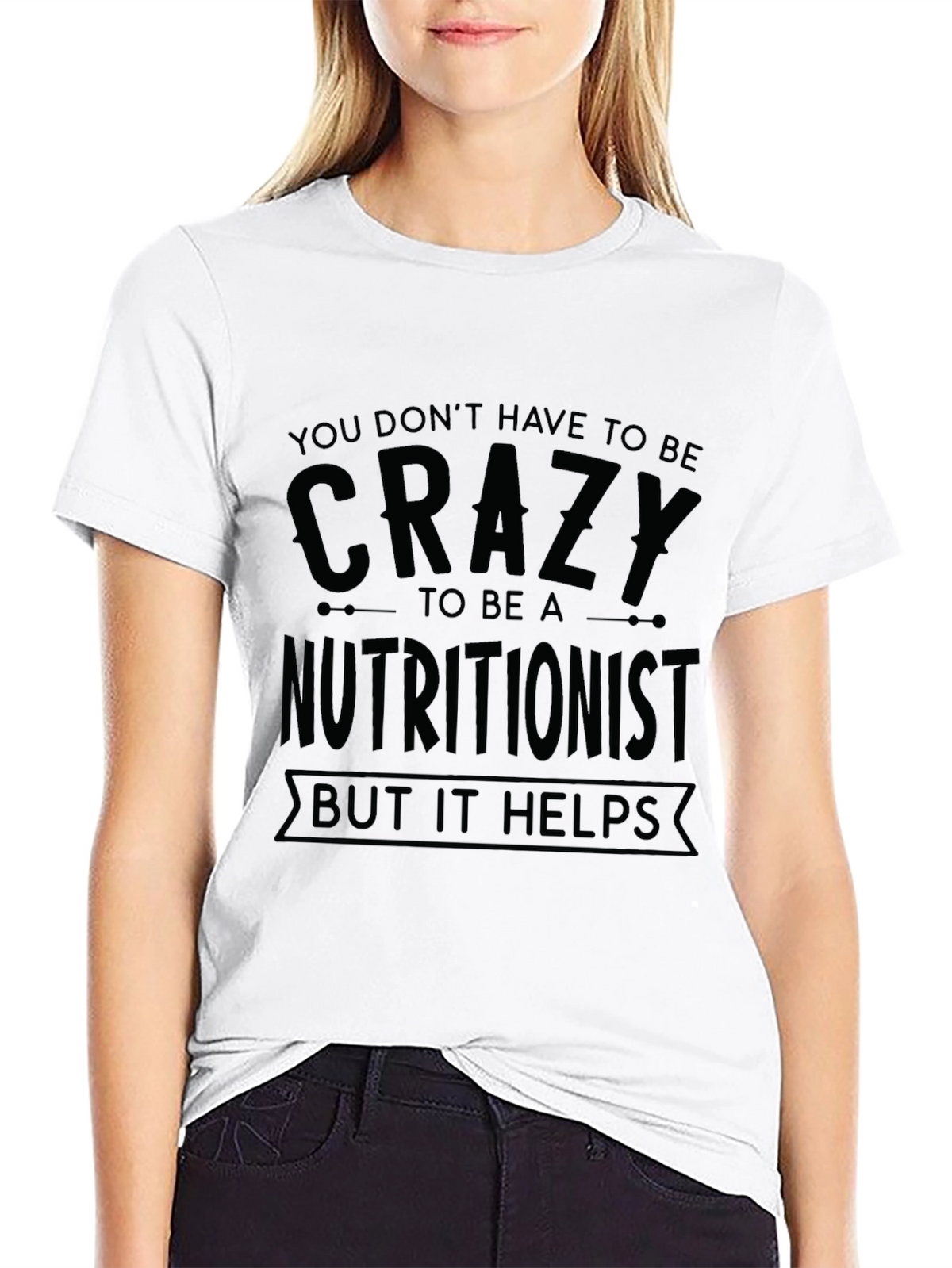 Crazy Nutritionist Black Graphic T-Shirt