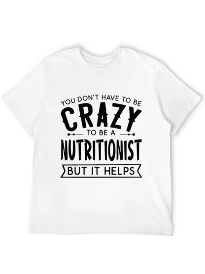 Crazy Nutritionist Black Graphic T-Shirt