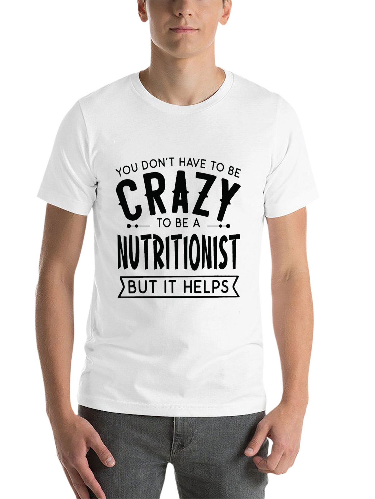 Crazy Nutritionist Black Graphic T-Shirt