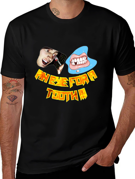 An Eye For A Tooth Graphic T-Shirt - Black