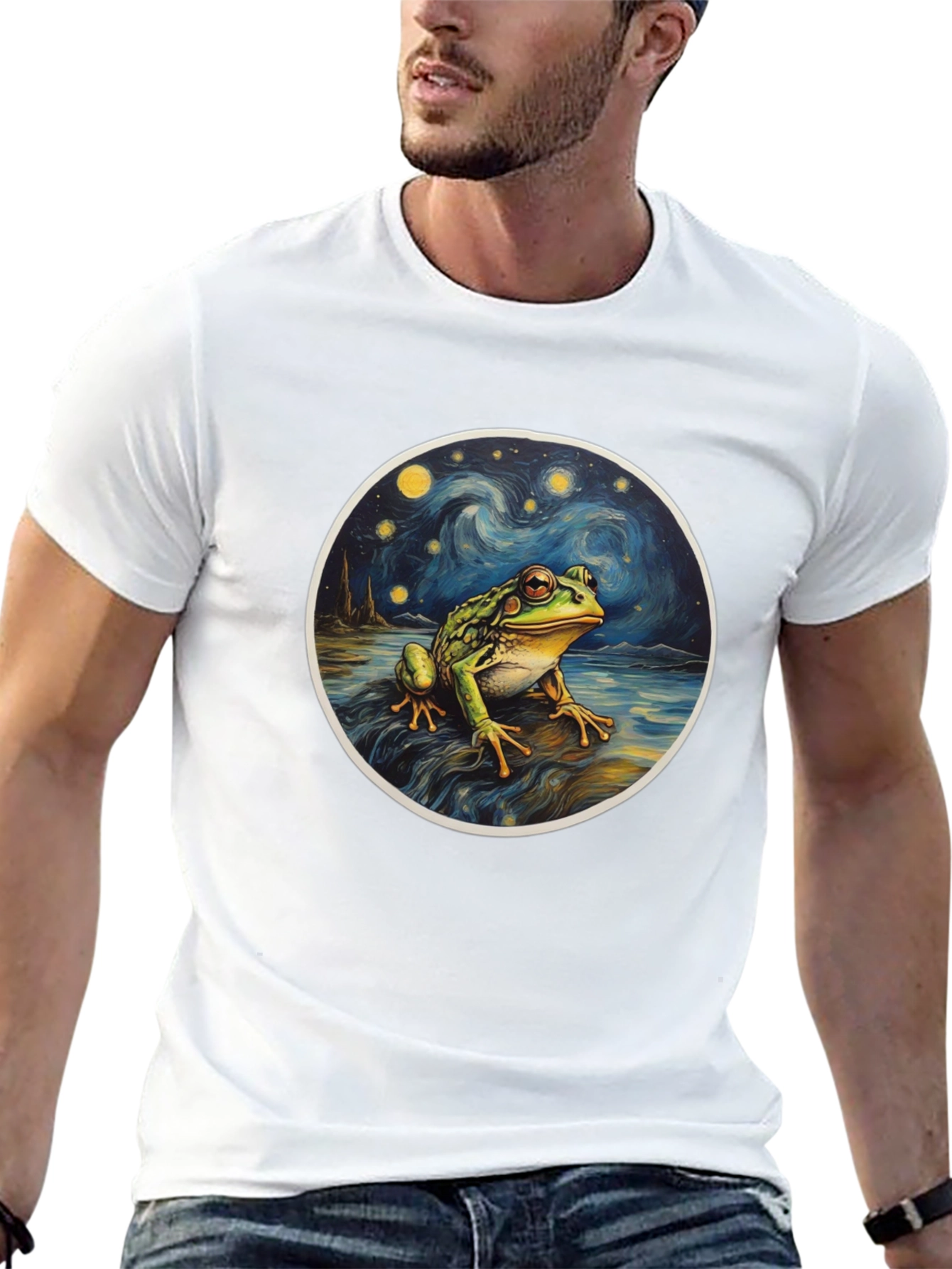 Starry Night Frog T-Shirt