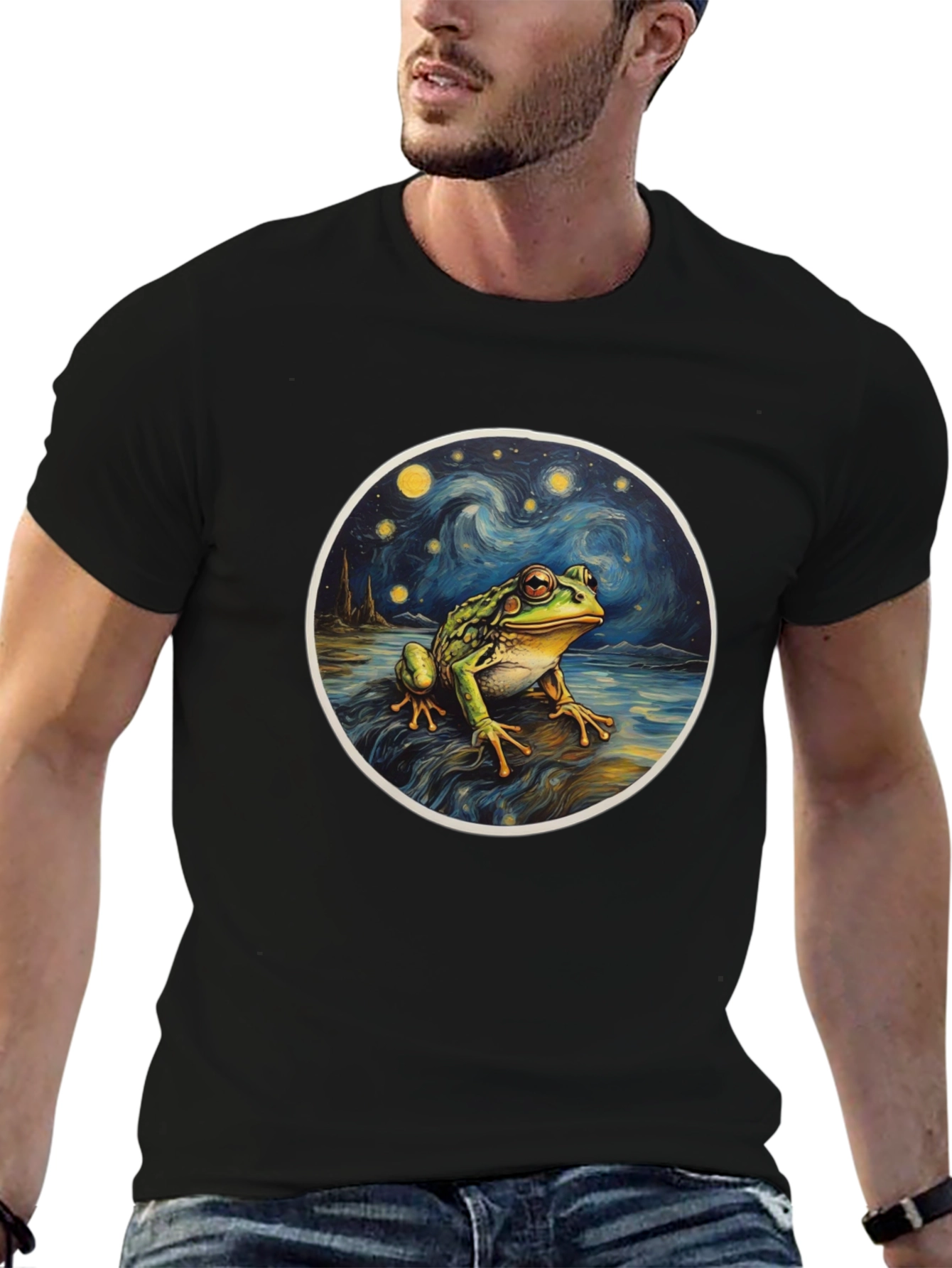 Starry Night Frog T-Shirt