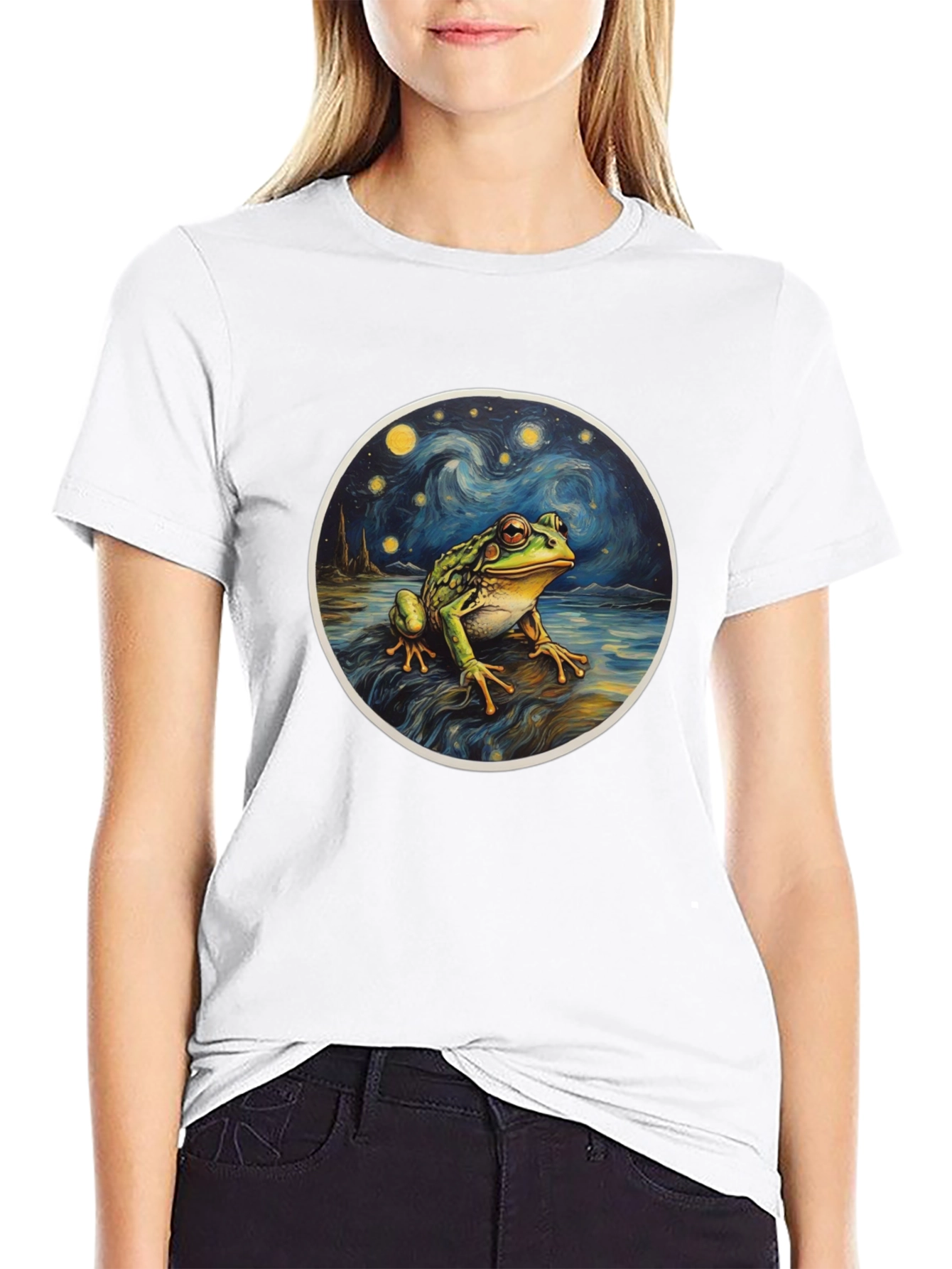Starry Night Frog T-Shirt