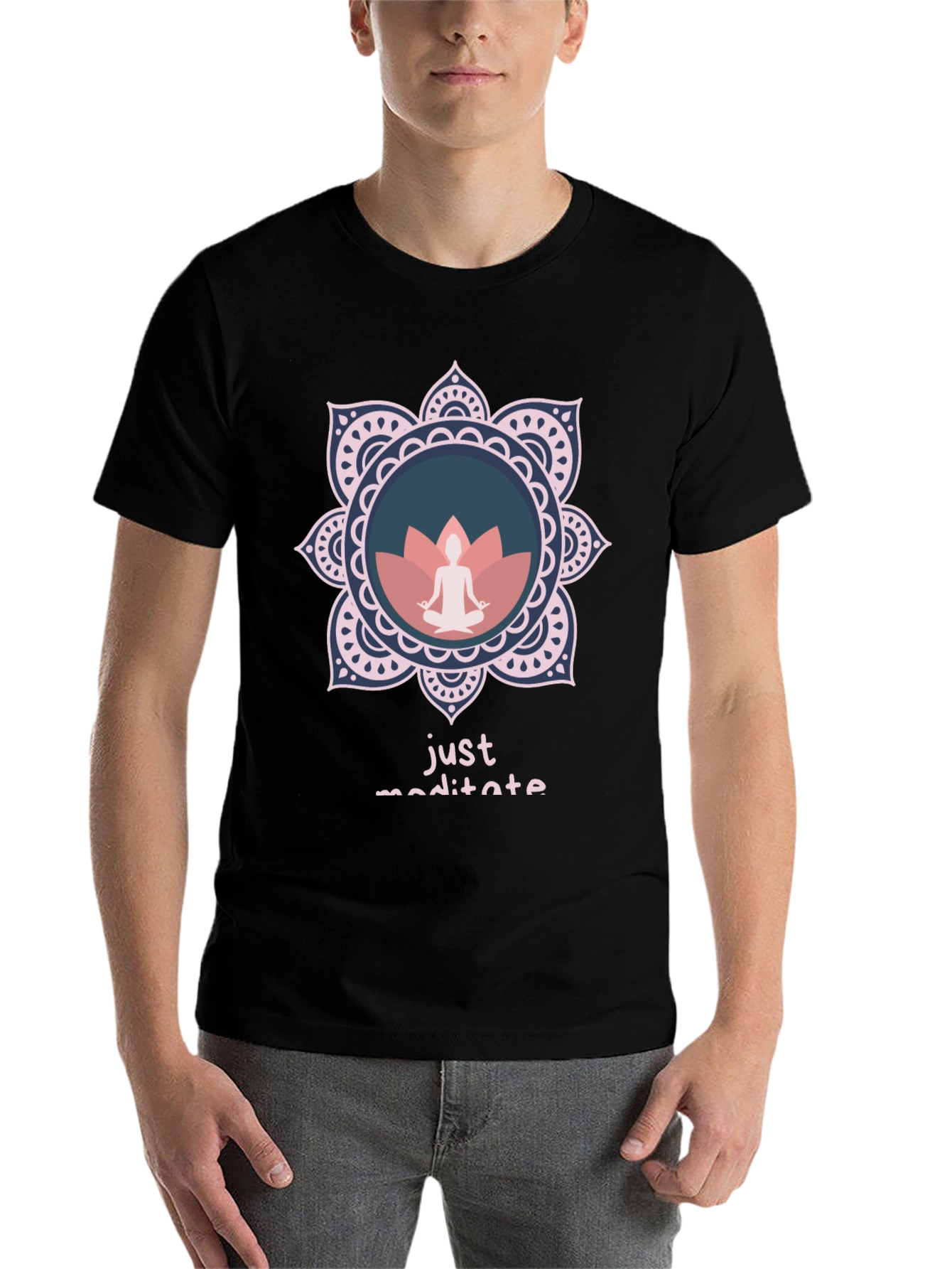 Just Meditate Graphic Tee - Relaxed Fit