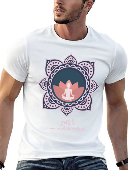 Just Meditate Graphic Tee - Relaxed Fit