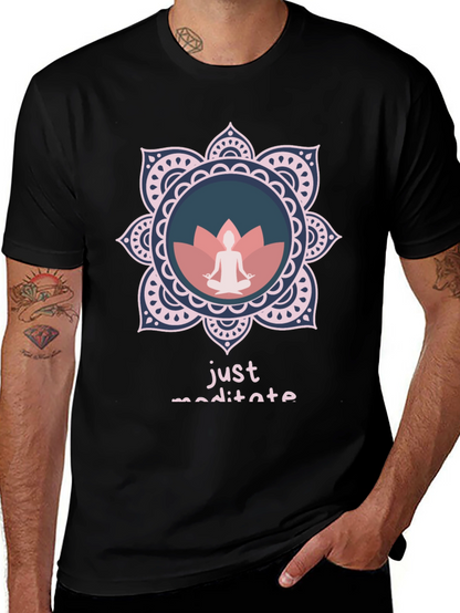 Just Meditate Graphic Tee - Relaxed Fit
