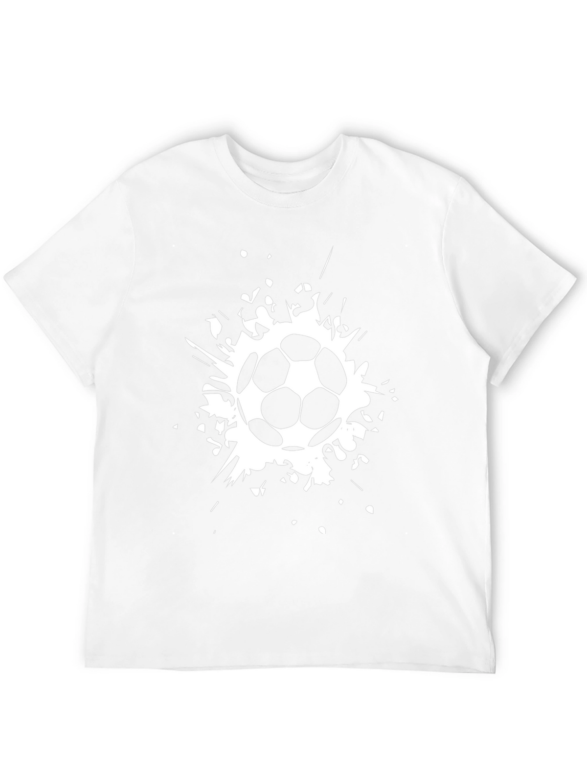 Soccer Ball Splatter Graphic T-Shirt - Black