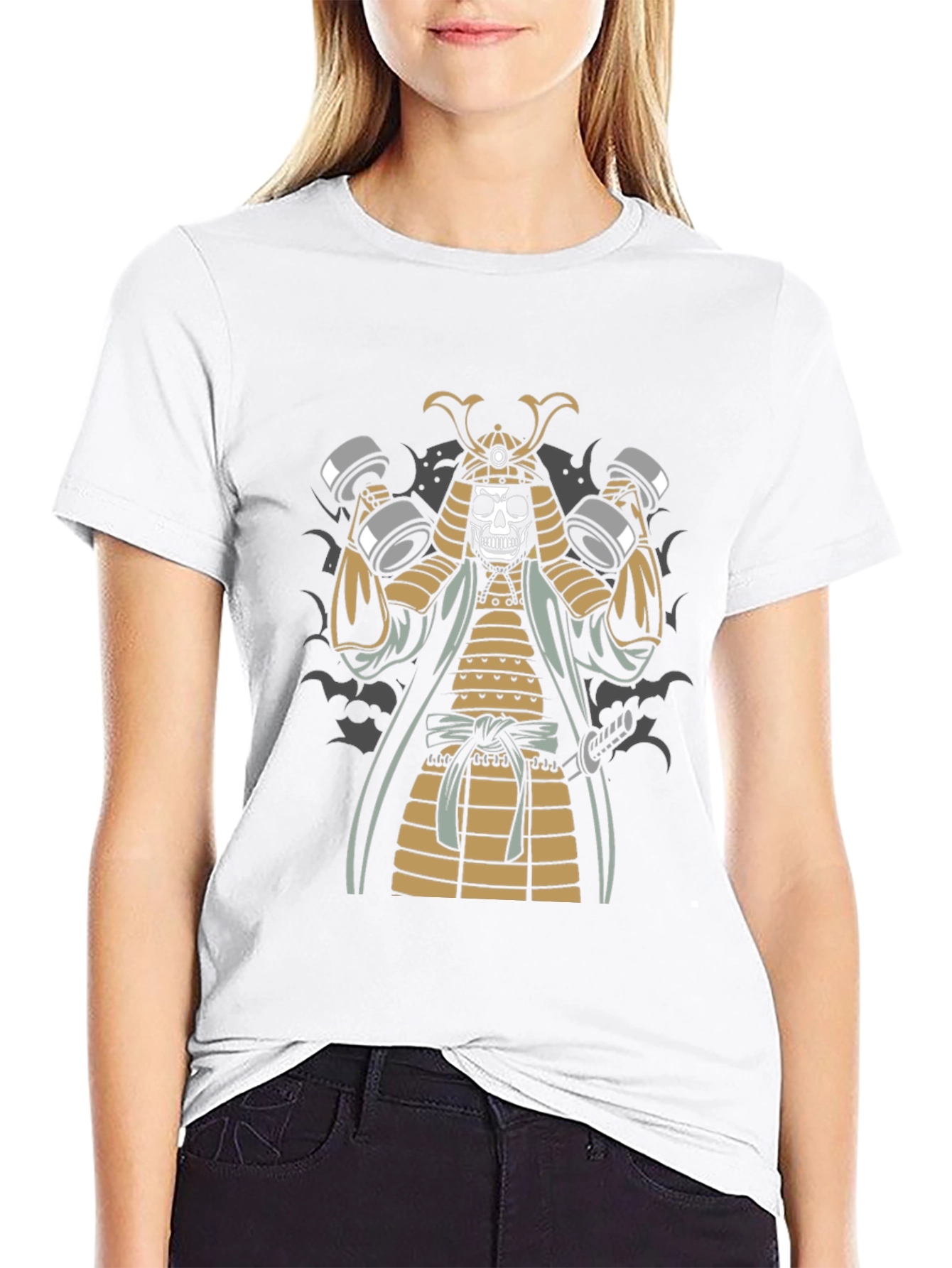 Samurai Skeleton Gym T-Shirt