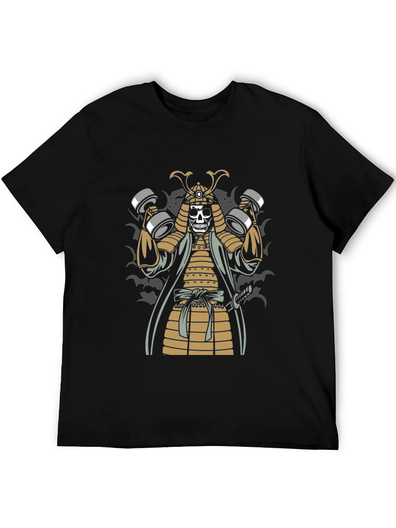 Samurai Skeleton Gym T-Shirt