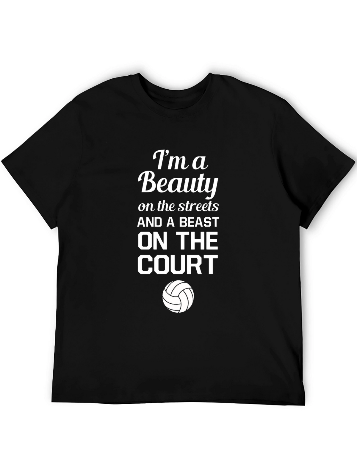 Beauty and Beast Volleyball Graphic Tee