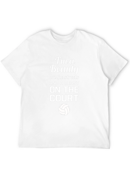 Beauty and Beast Volleyball Graphic Tee
