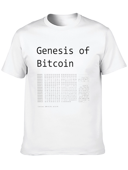 Genesis of Bitcoin Black T-Shirt