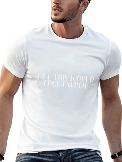Good Energy Graphic Tee - Black Casual T-Shirt