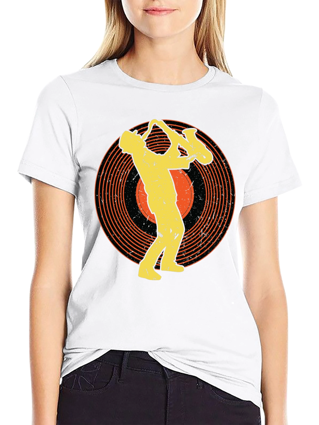 Saxophone Musician Graphic Tee